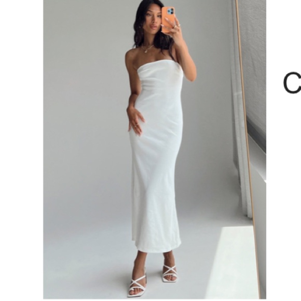 Princess Polly Carter Maxi Dress - White